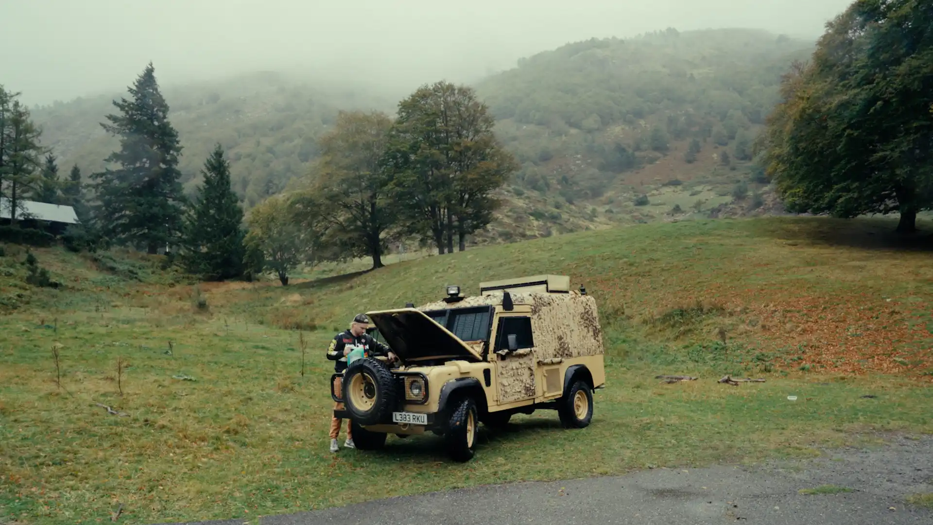 vintage land rover defender 110 ex-military snatch
